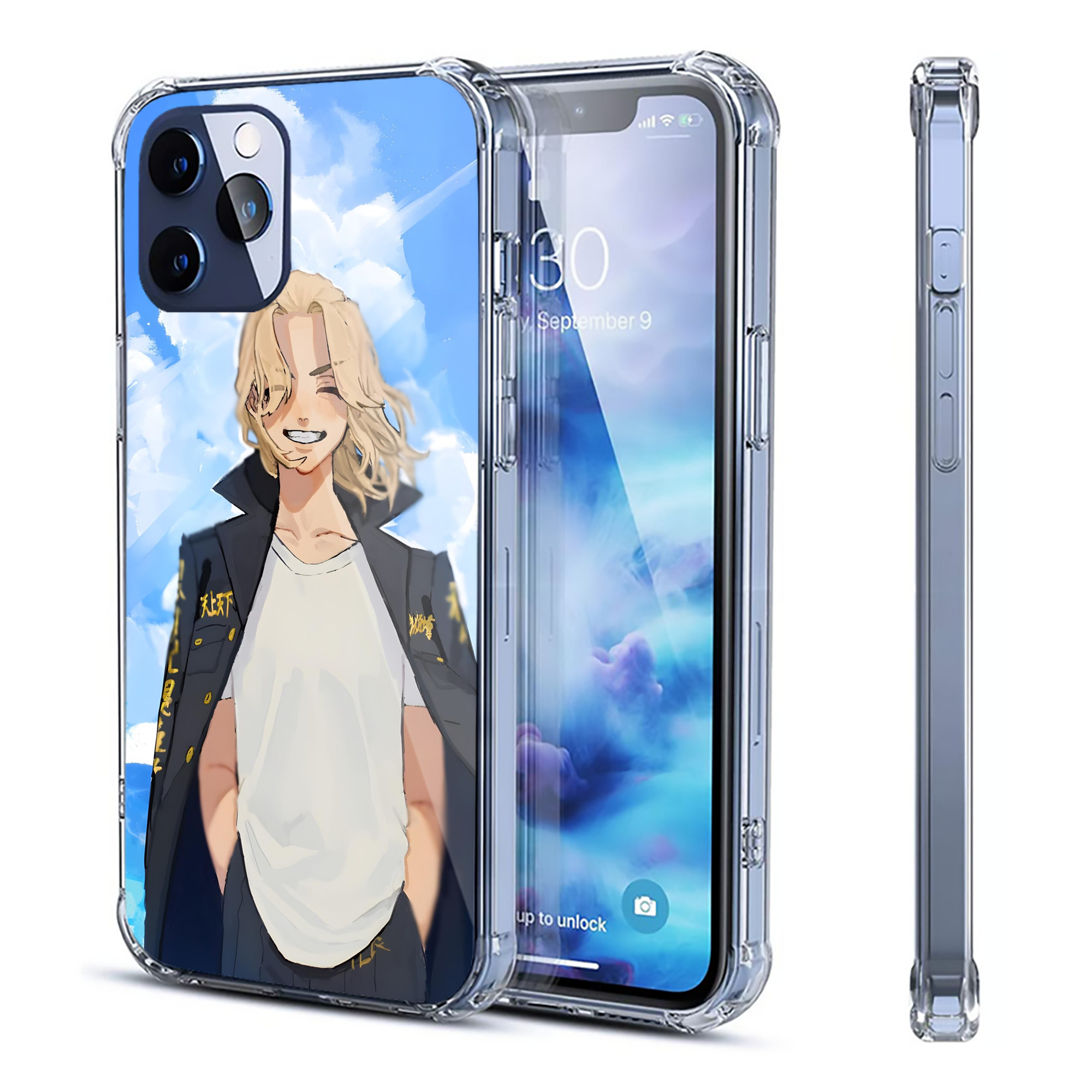 （画像用） 東京リベンジャーズ Tokyo Revengers 【iPhone 12シリーズ対応】透明スマホケース（クリアソフトケース）